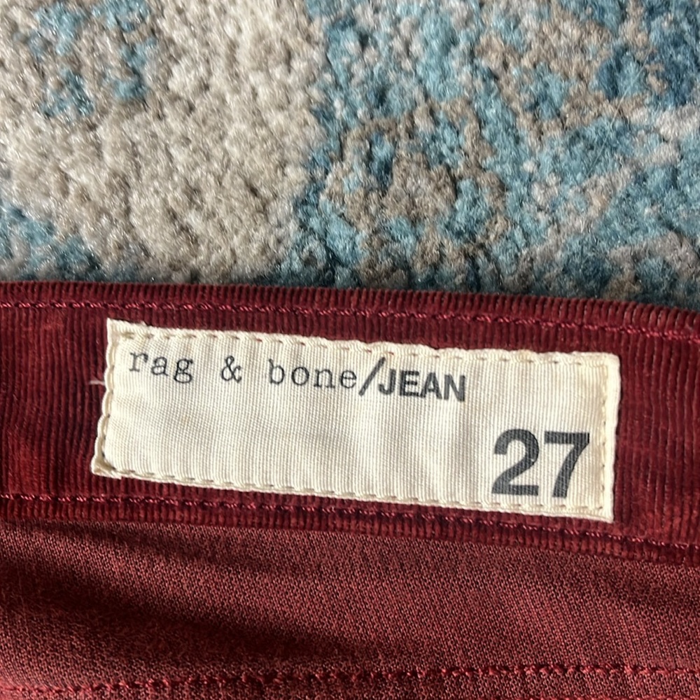 Great Condition Rag And Bone Red Clay Color Cordu… - image 5